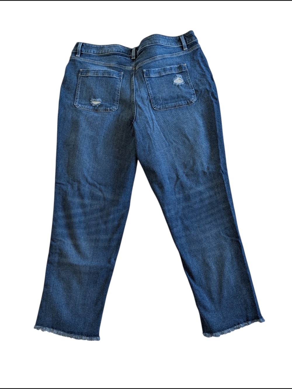 Lane Bryant Flex Magic Waistband Girlfriend Straight Jeans Womens 20 Distressed - Picture 4 of 10